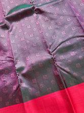 Check Patterned Handloom Kanchipuram Saree | SME200