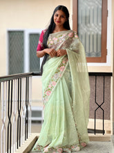 Floral Embroidered Kota Saree | GMS103