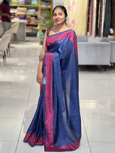 Multi-Colour Embroidery Detailed Semi Tussar Saree | SUN475