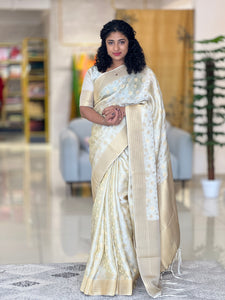 Banarasi Weaved Semi Silk Saree | AV198