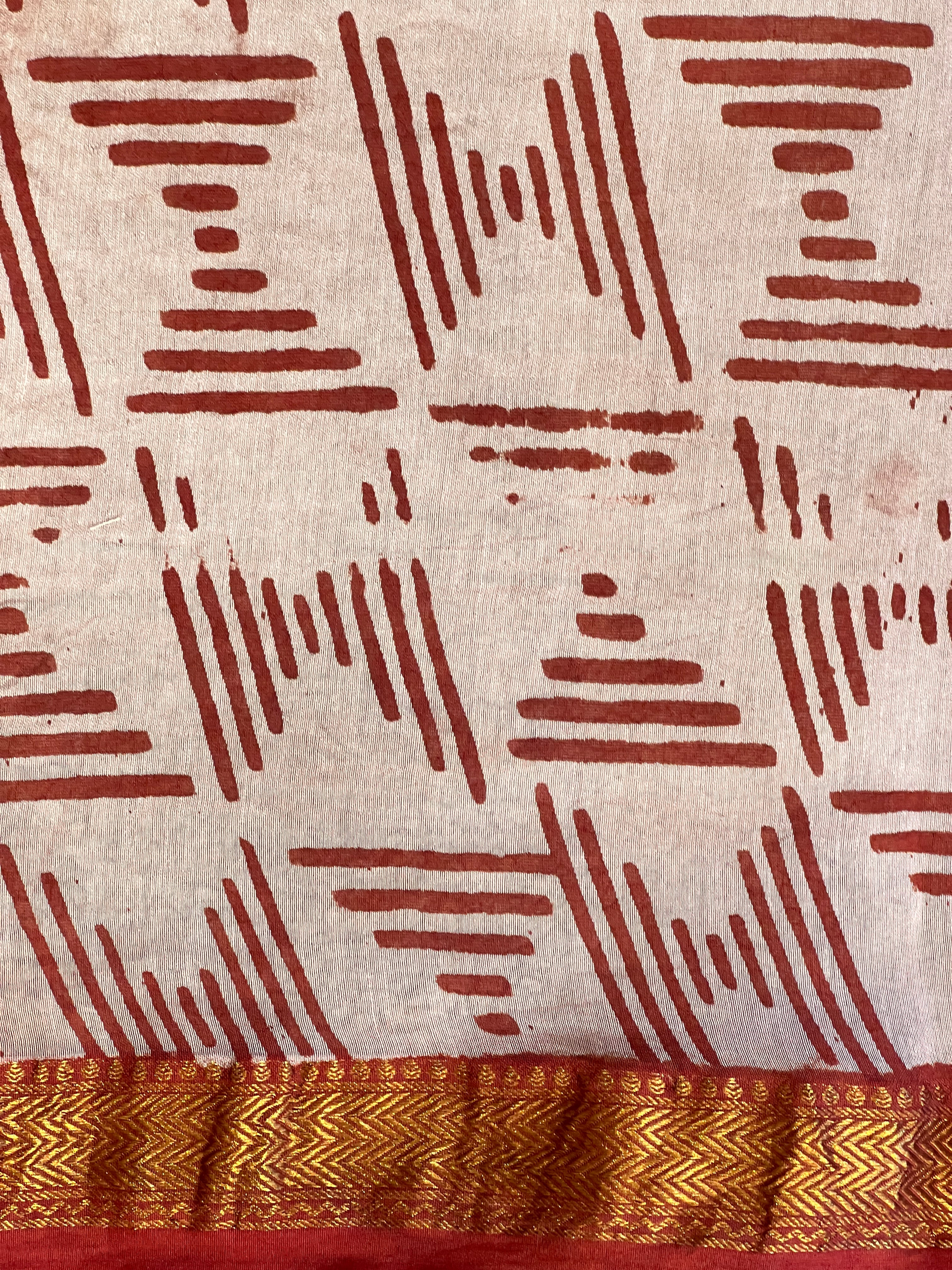 Mangalgiri Border Detailed Chanderi Saree | VFC587