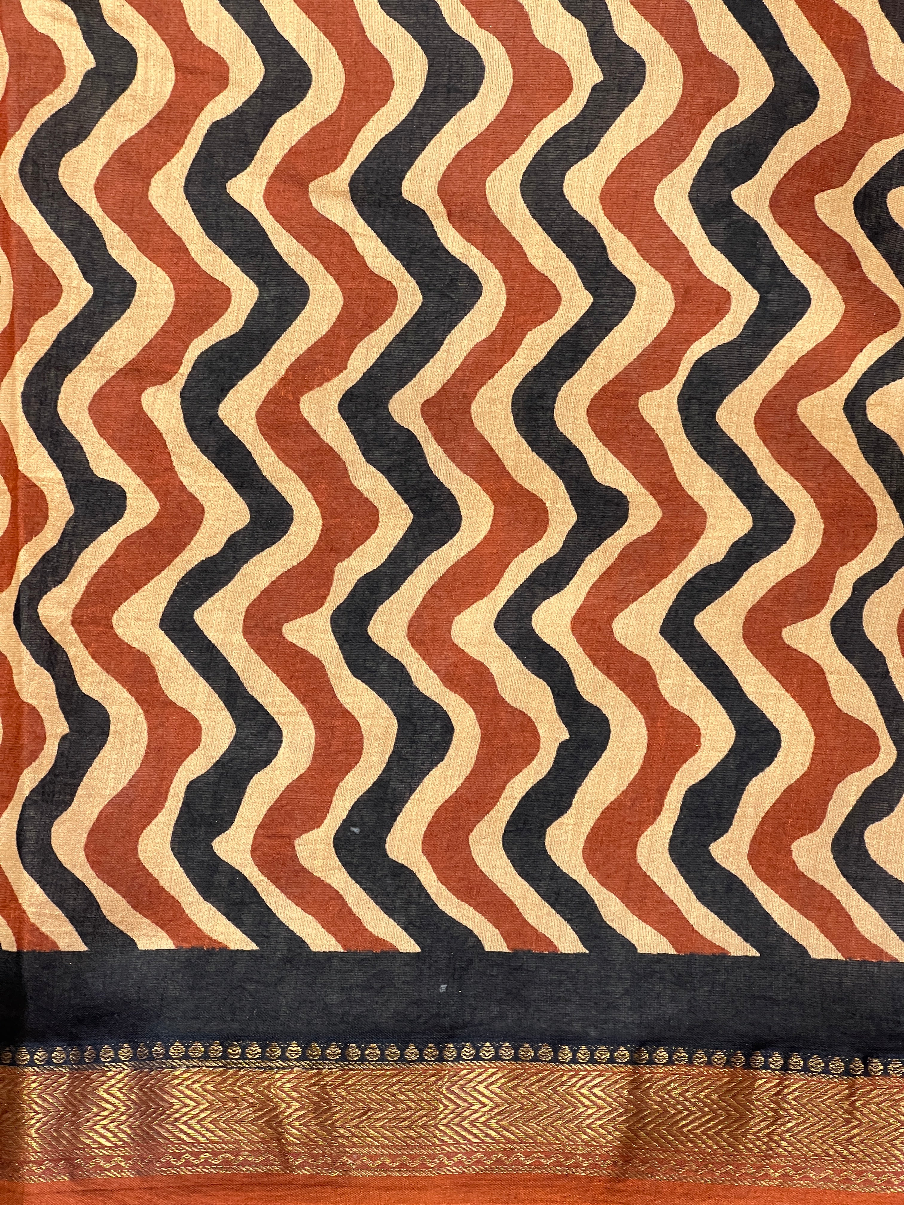 Mangalgiri Border Detailed Chanderi Saree | VFC593