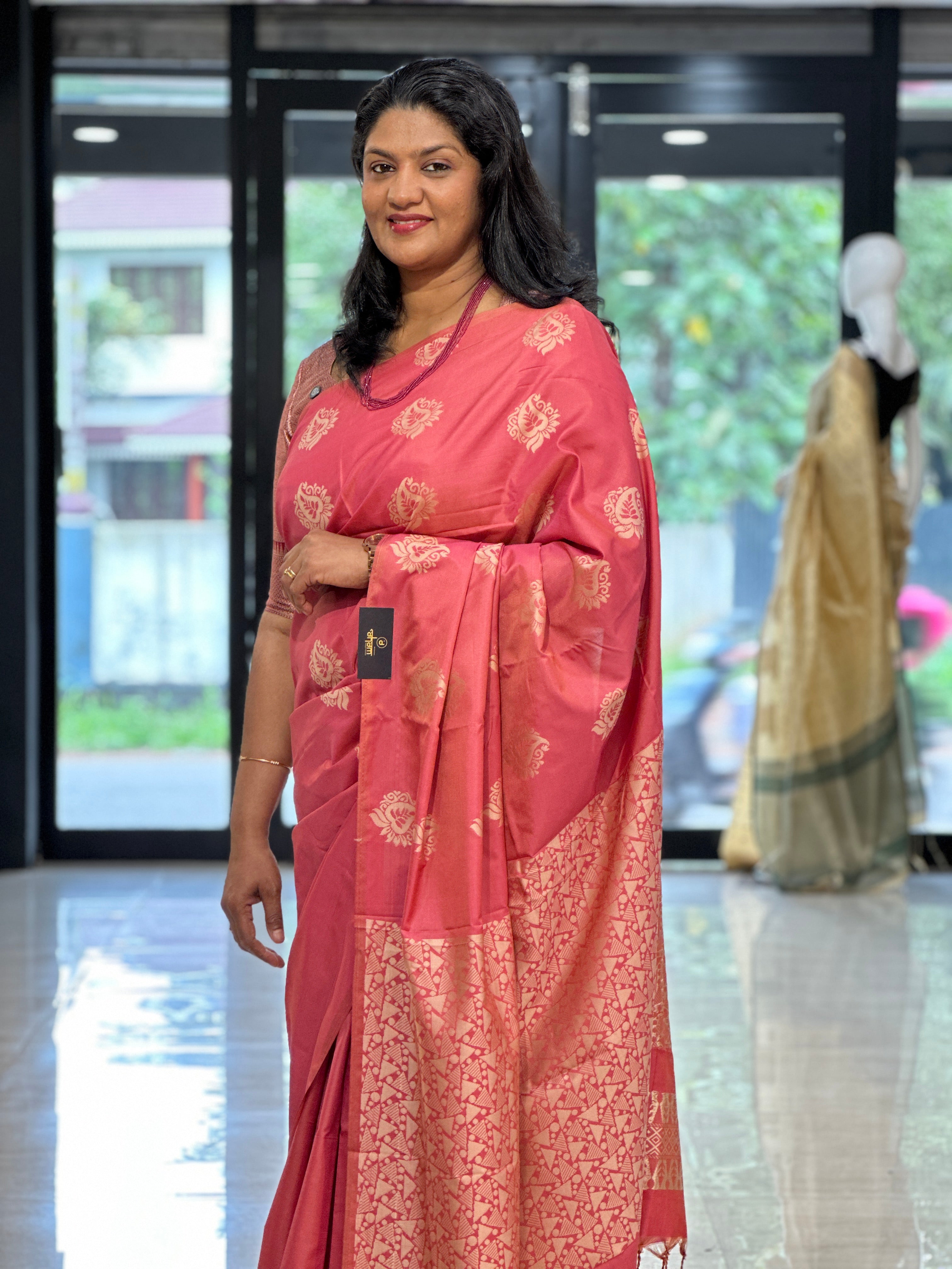 Thread Woven Pattern Semi Soft Silk Saree | RAT103