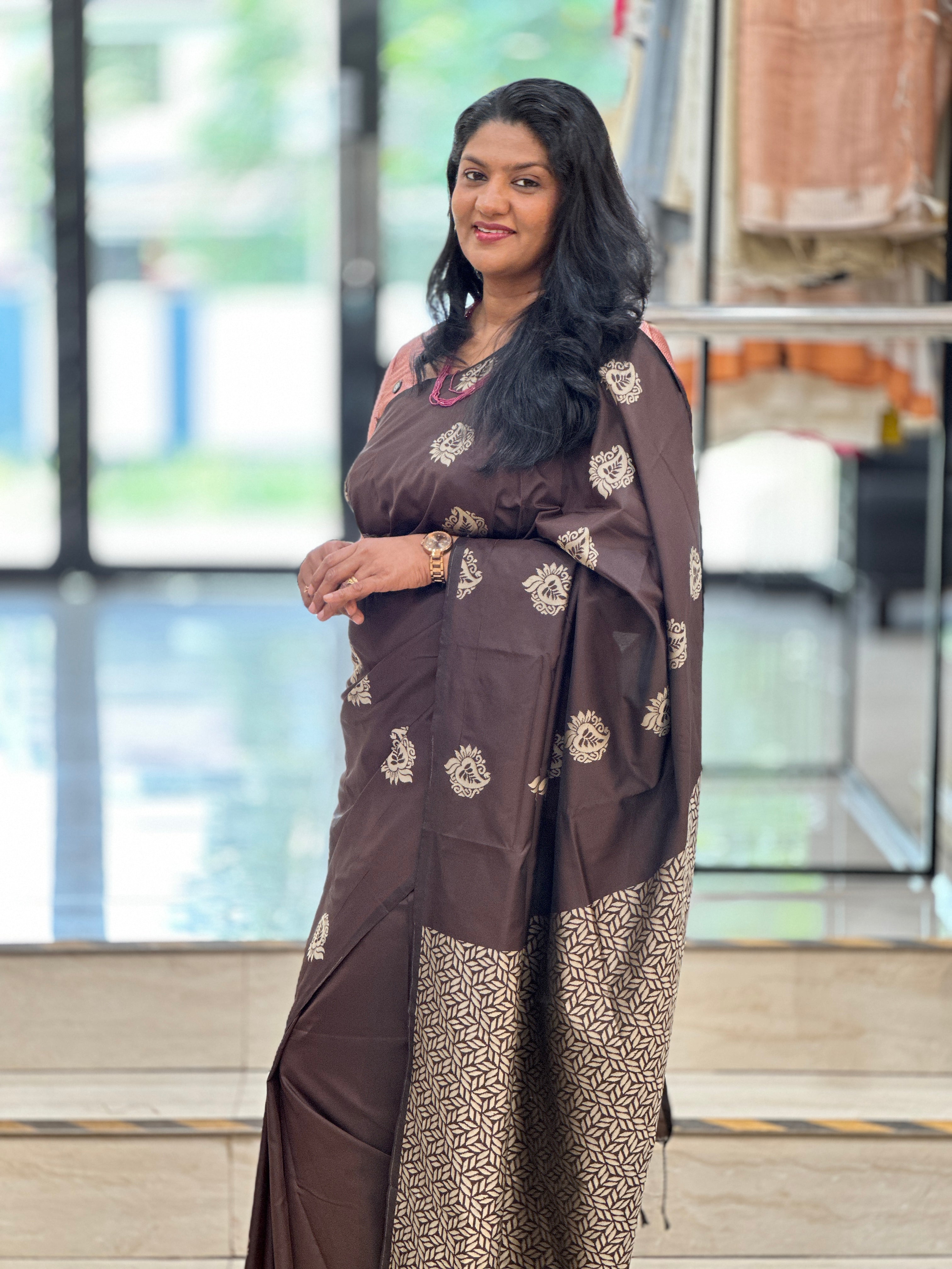 Thread Woven Pattern Semi Soft Silk Saree | RAT104