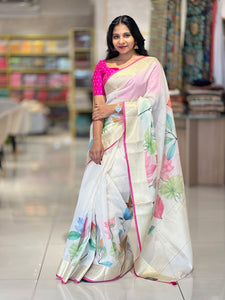 Floral Digital Printed Silky Kota Saree | MR130