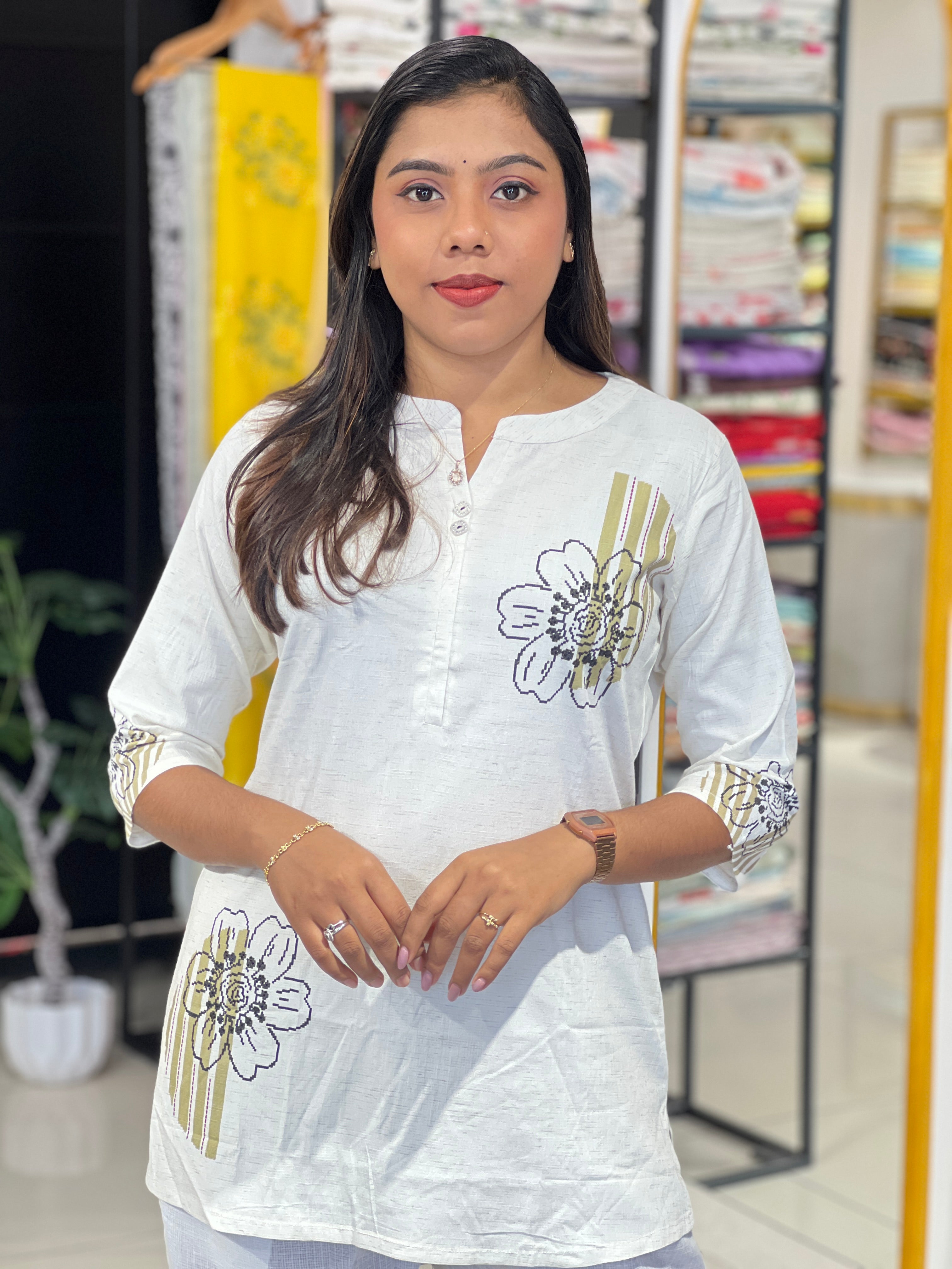 Printed Pattern Rayon Kurta | PGI158