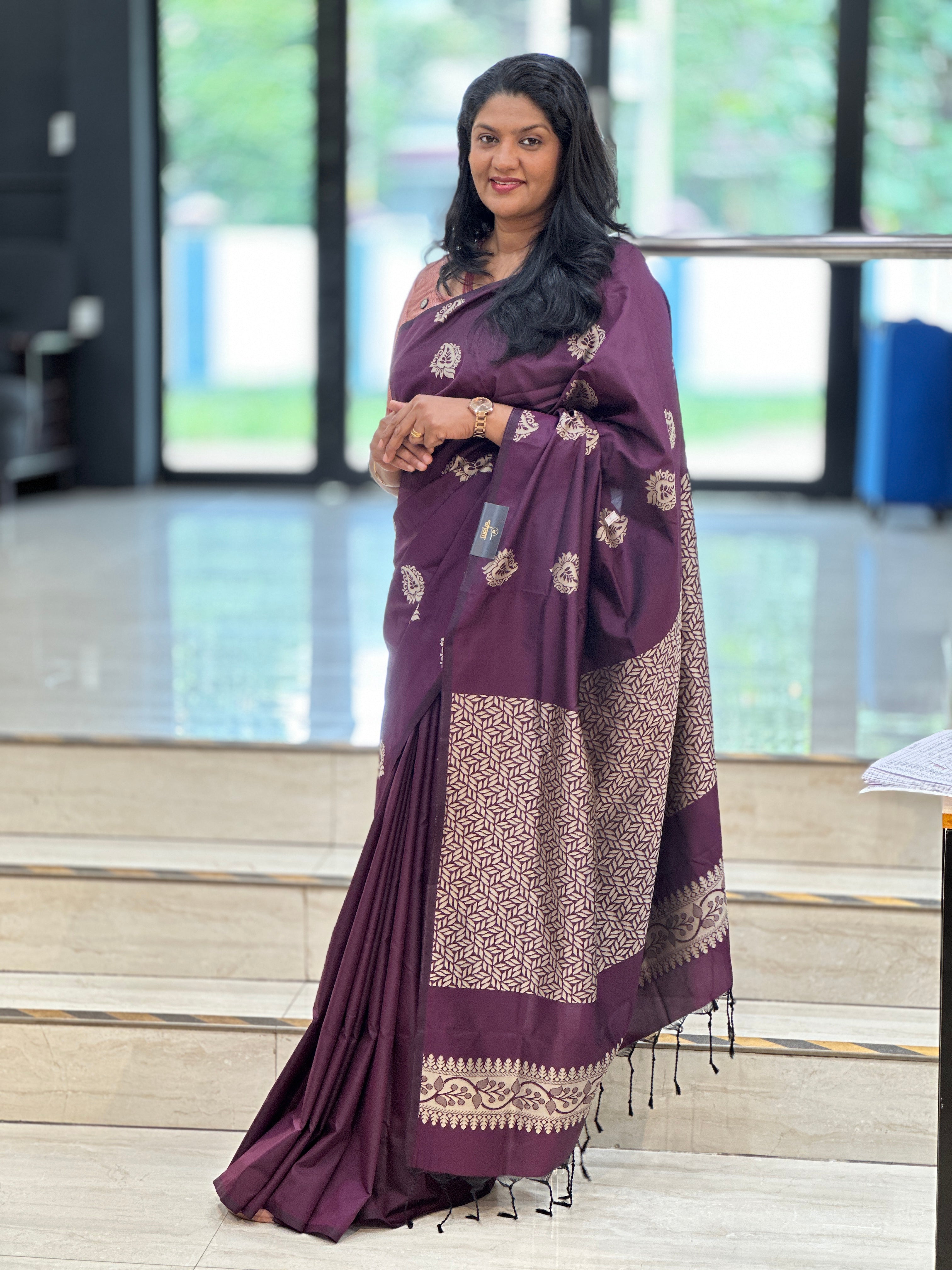 Thread Woven Pattern Semi Soft Silk Saree | RAT102
