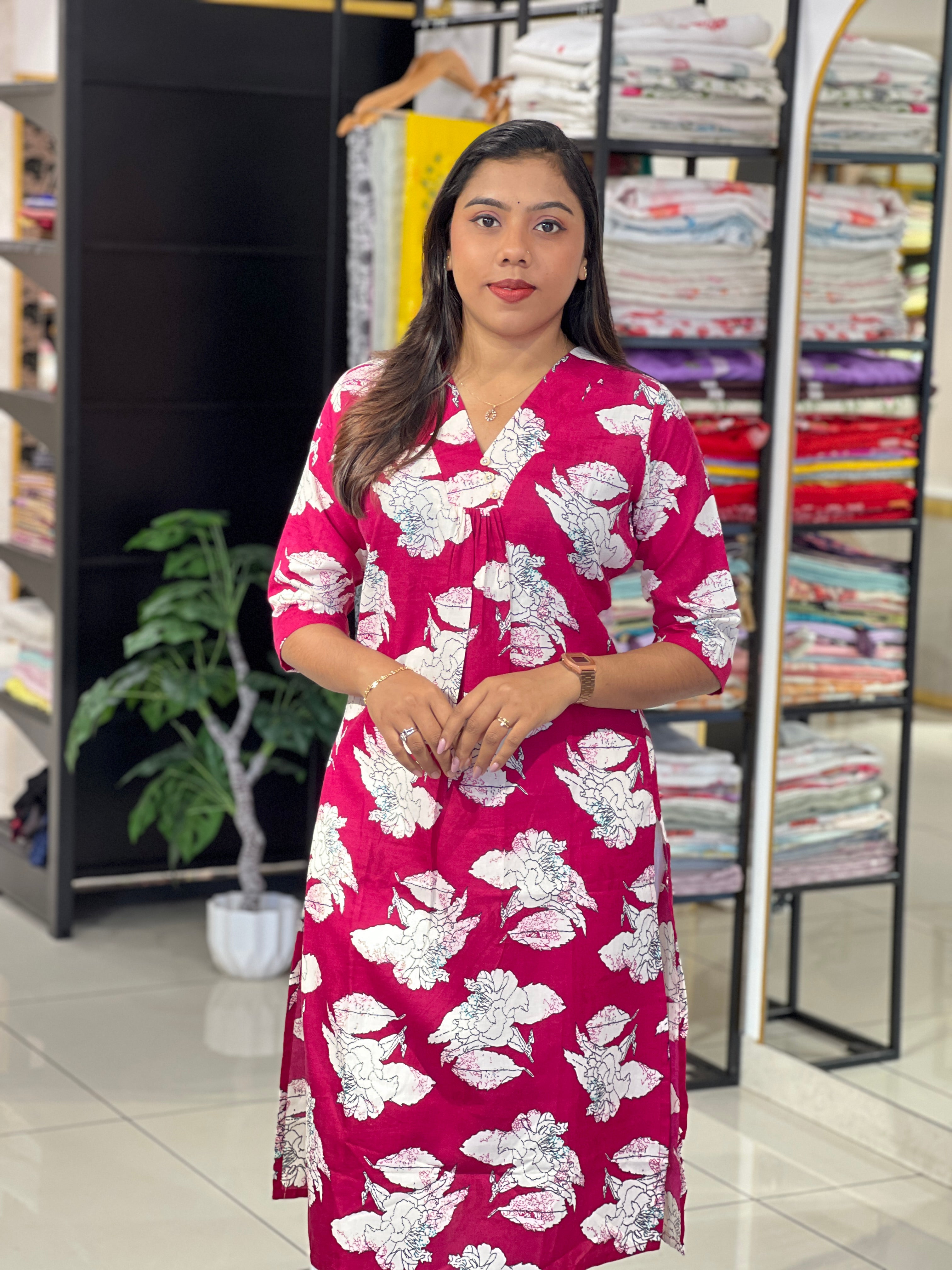 Floral Printed Pattern Kurta | PGI151