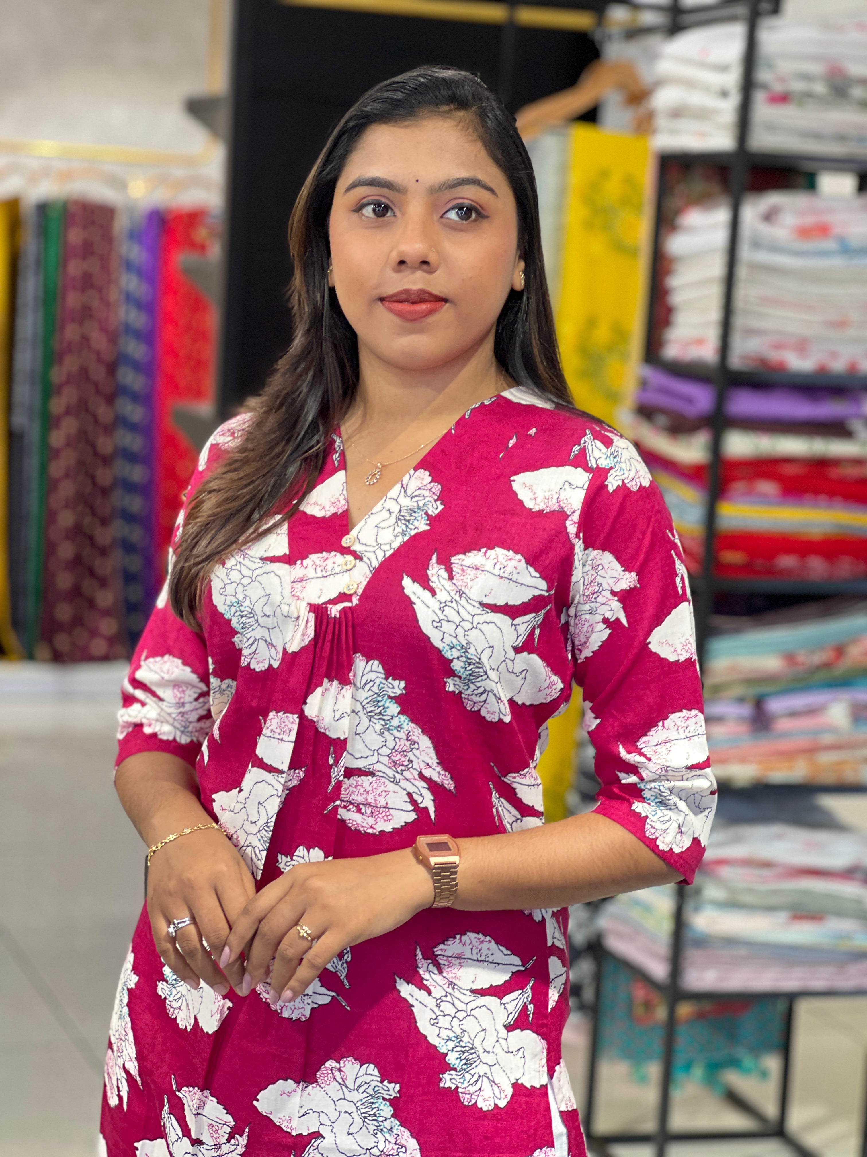 Floral Printed Pattern Kurta | PGI151