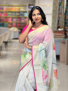 Floral Digital Printed Silky Kota Saree | MR130