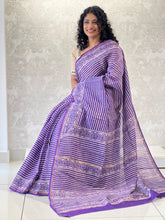 Block Printed Chanderi Saree | JKL329
