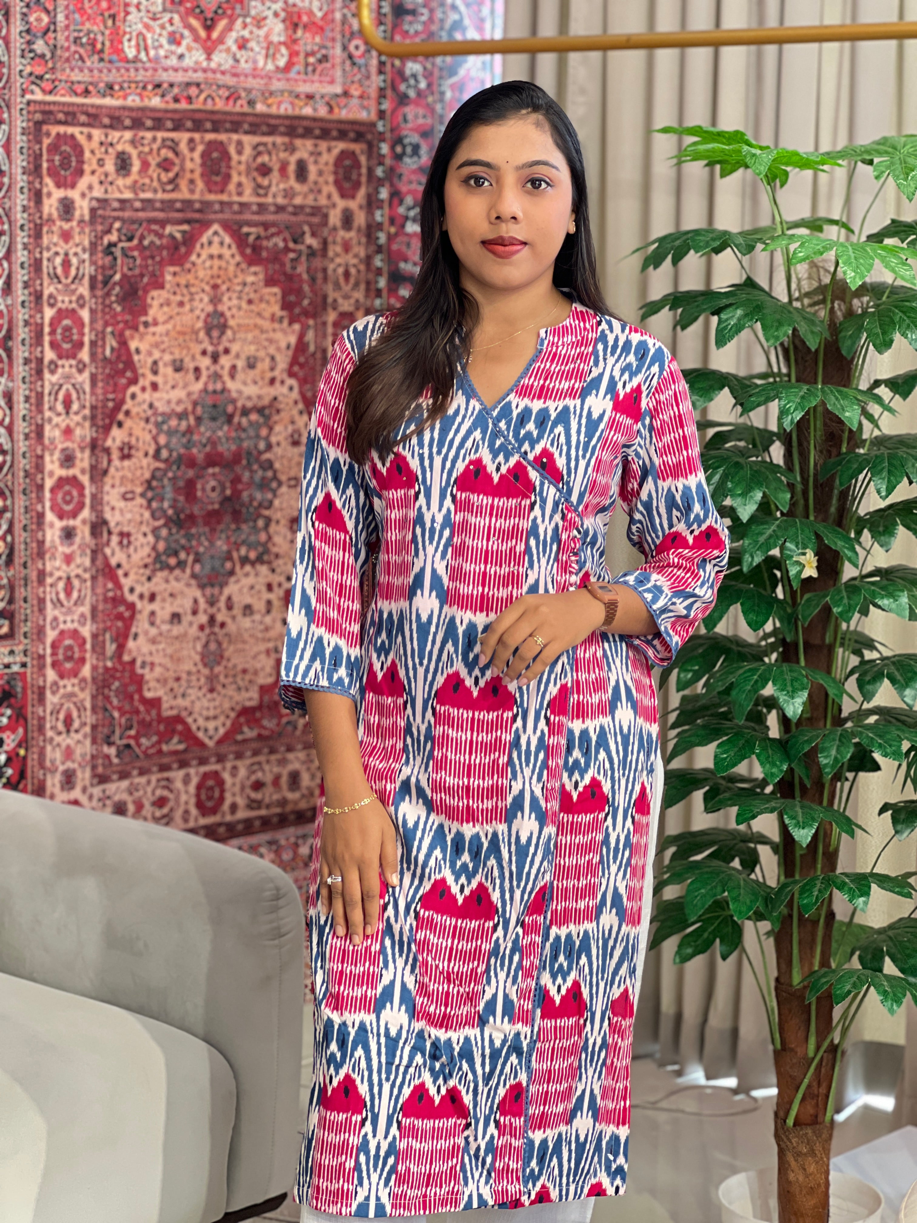 Printed Pattern Cotton Kurta | PGI152