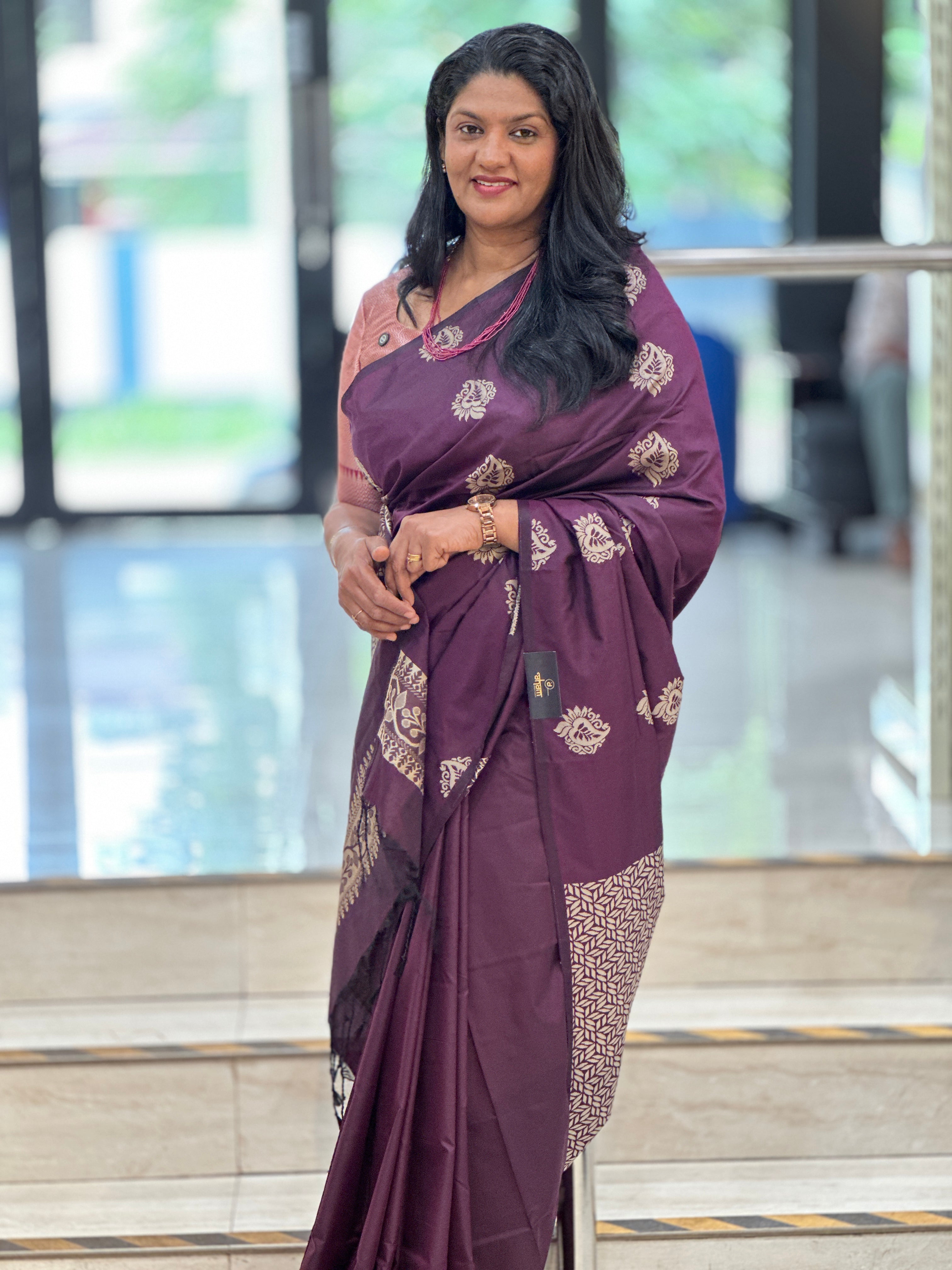 Thread Woven Pattern Semi Soft Silk Saree | RAT102