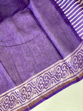 Block Printed Chanderi Saree | JKL329
