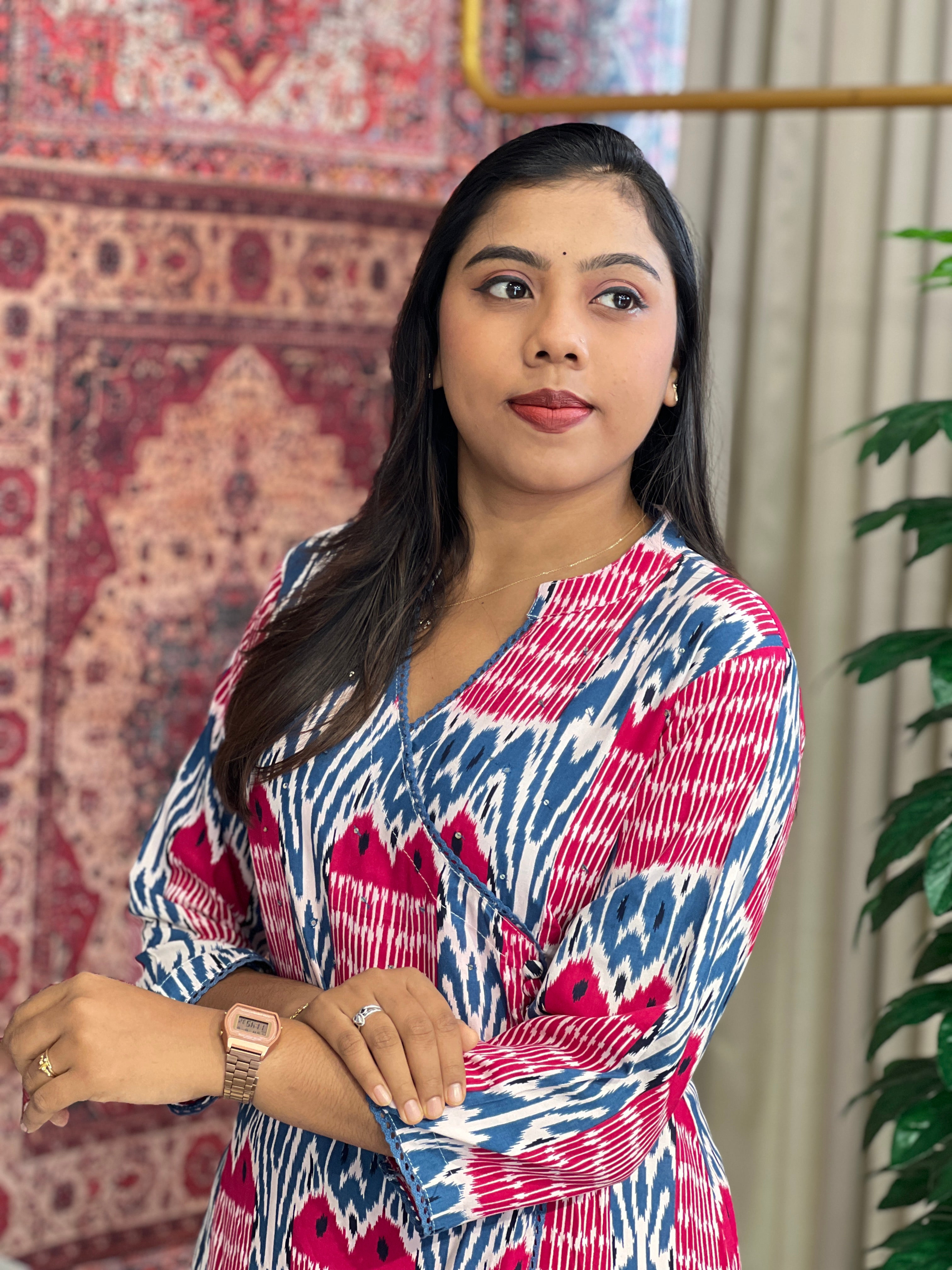Printed Pattern Cotton Kurta | PGI152