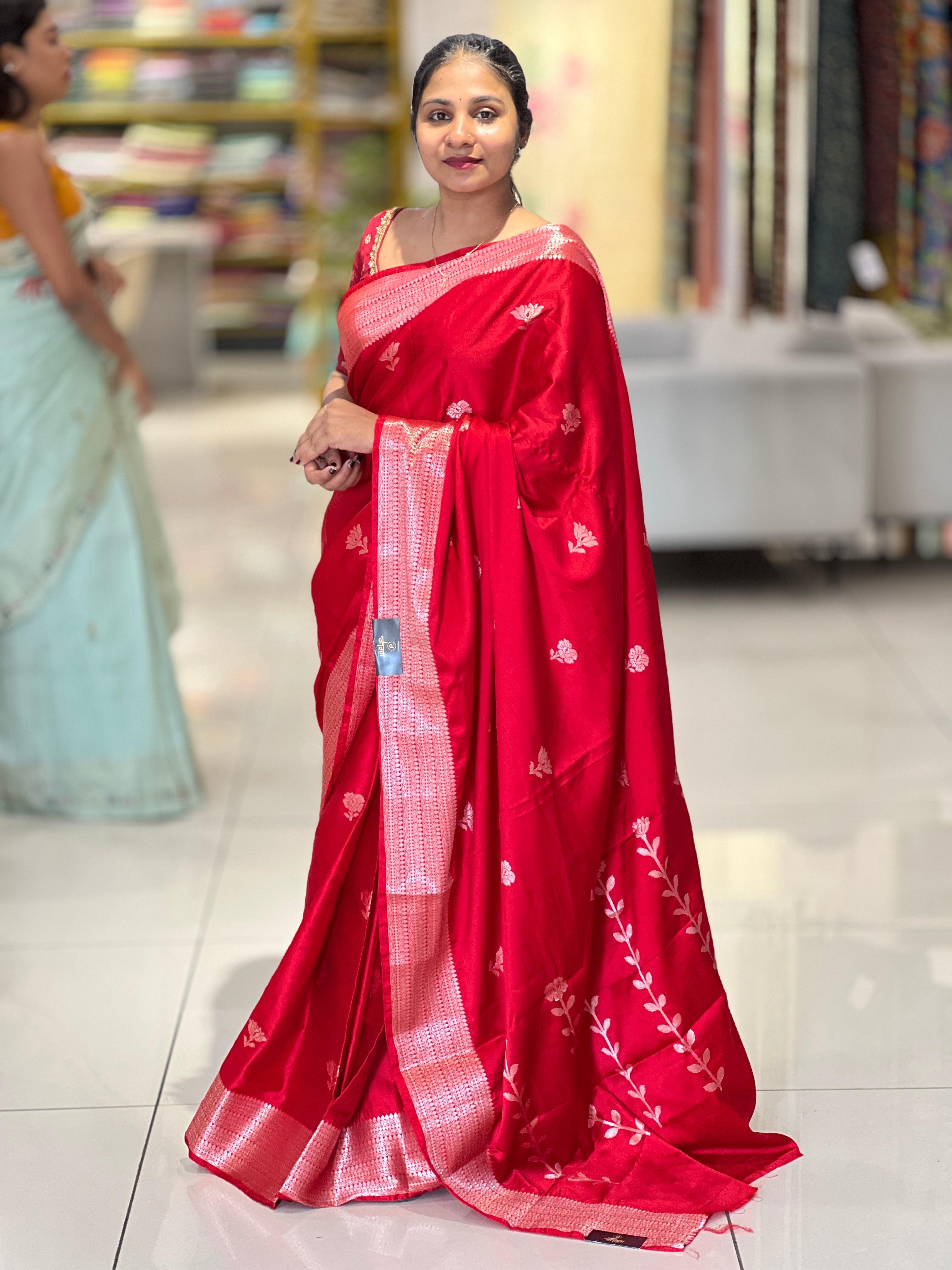 Zari Weaving Banarasi Mashru Silk Saree | NN308