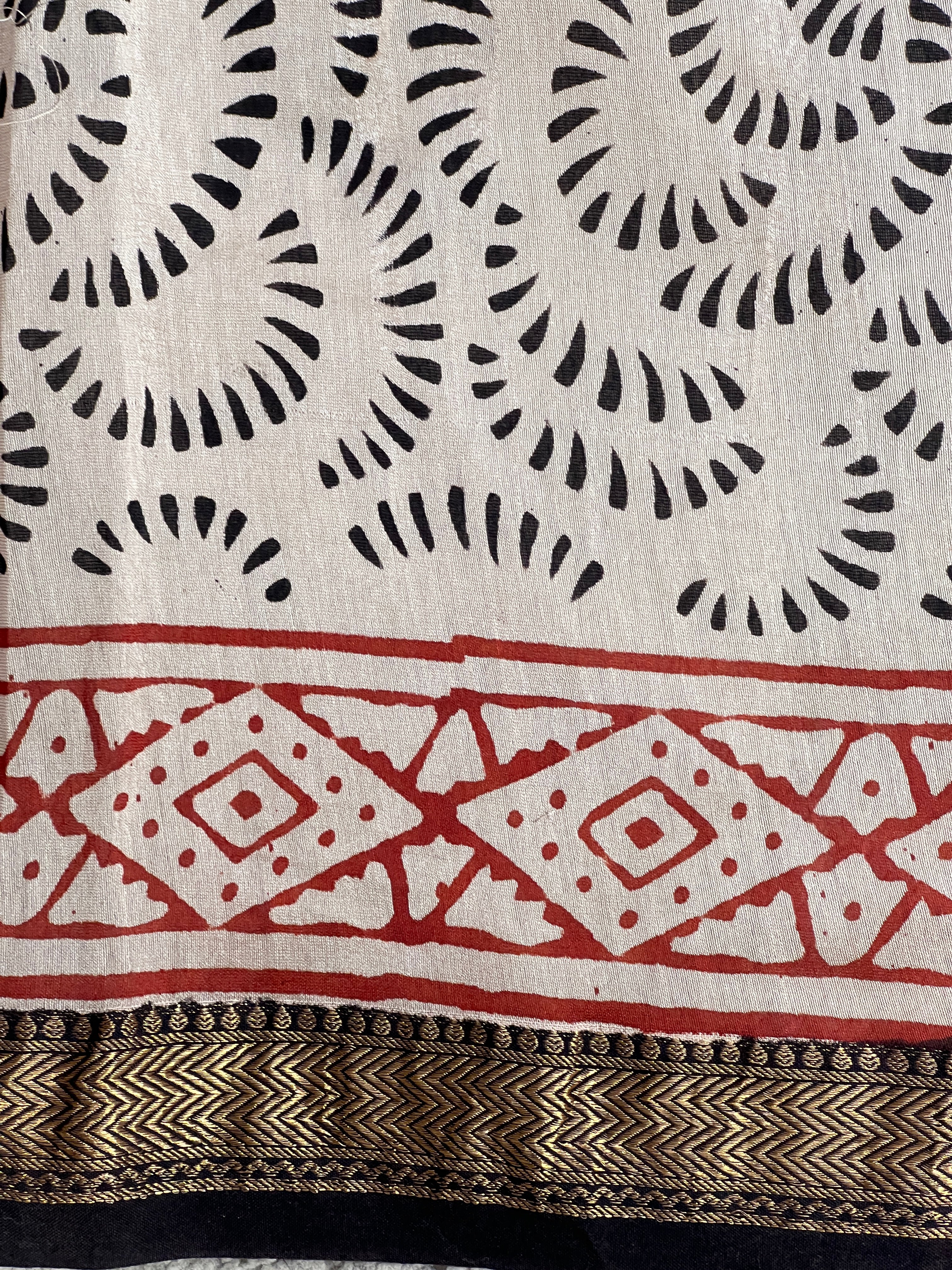 Mangalgiri Border Detailed Chanderi Saree | VFC583