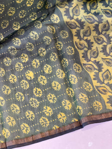 Block Printed Chanderi Saree | JKL343