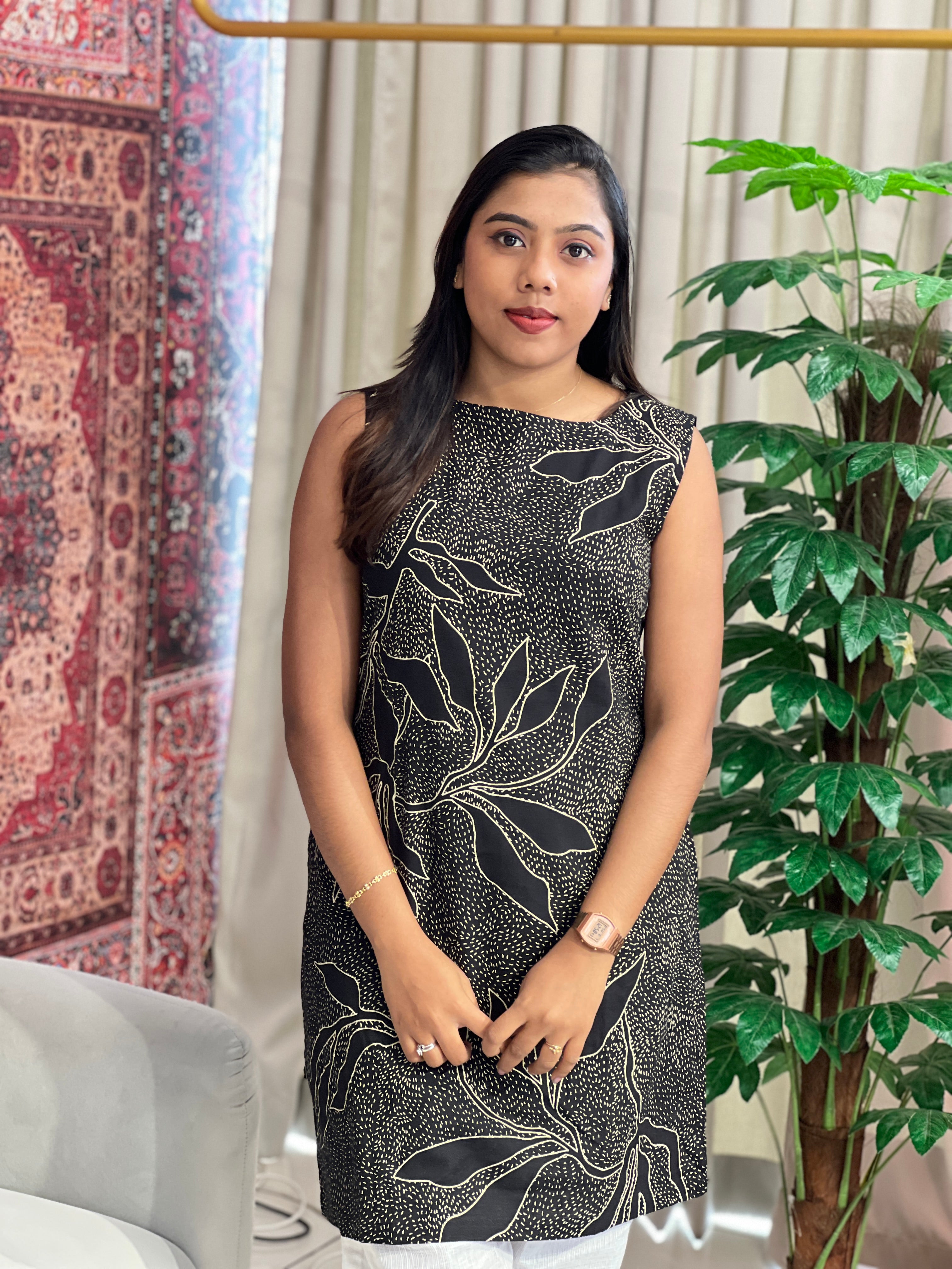 Floral Printed Pattern Cotton Kurta | PGI159
