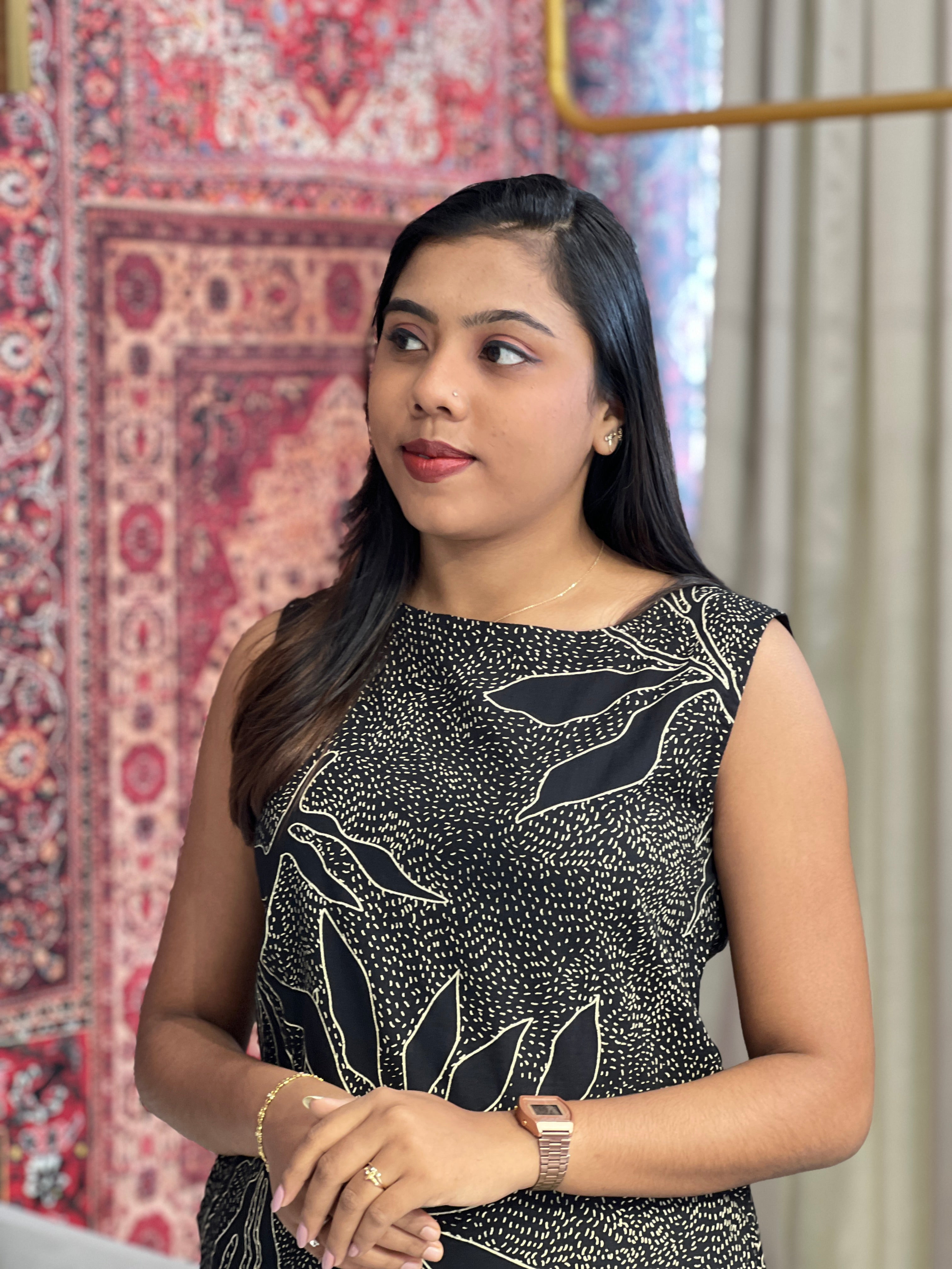 Floral Printed Pattern Cotton Kurta | PGI159