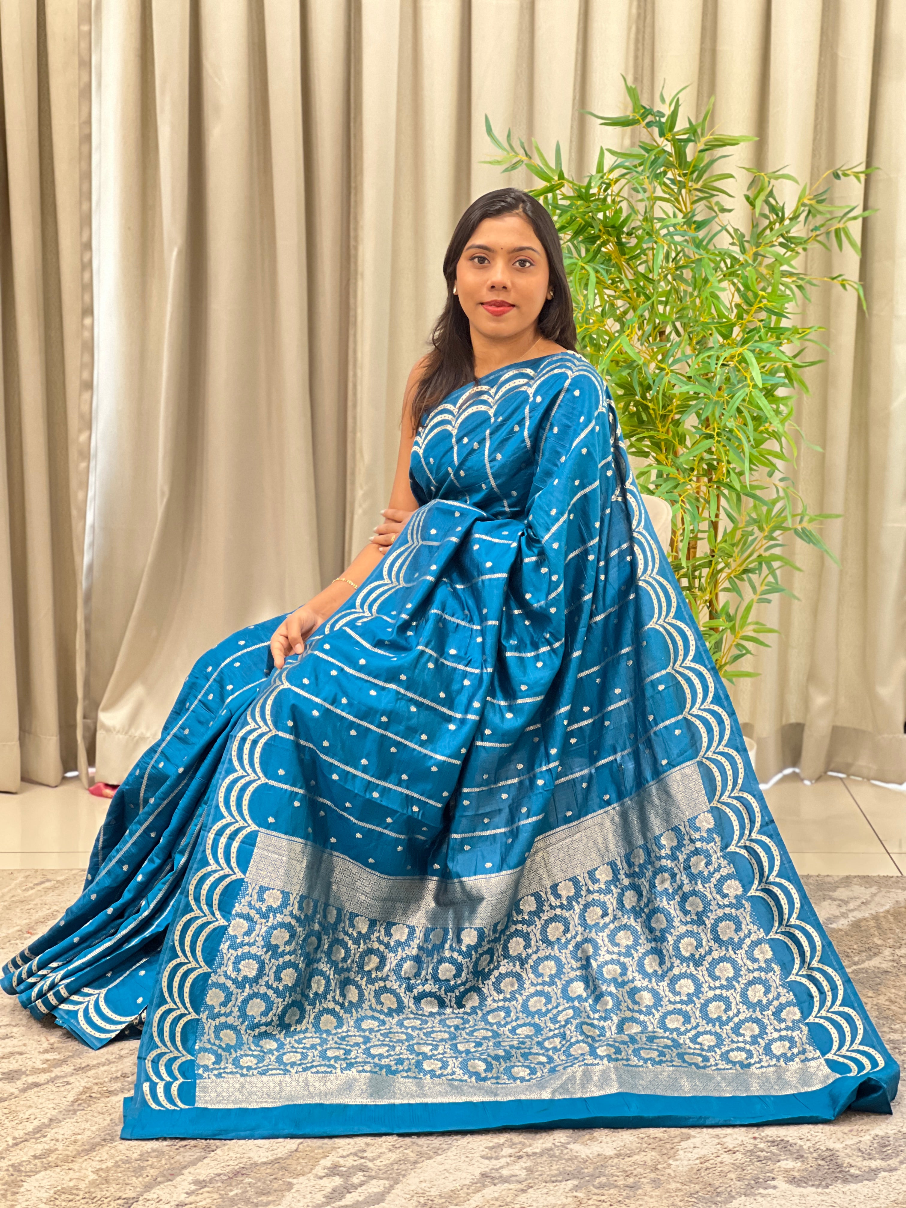 Banarasi Kathan Woven Chiniya Silk | GA154