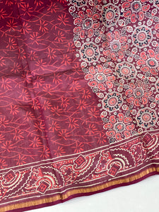 Floral Patterned Chanderi Saree | JKL337