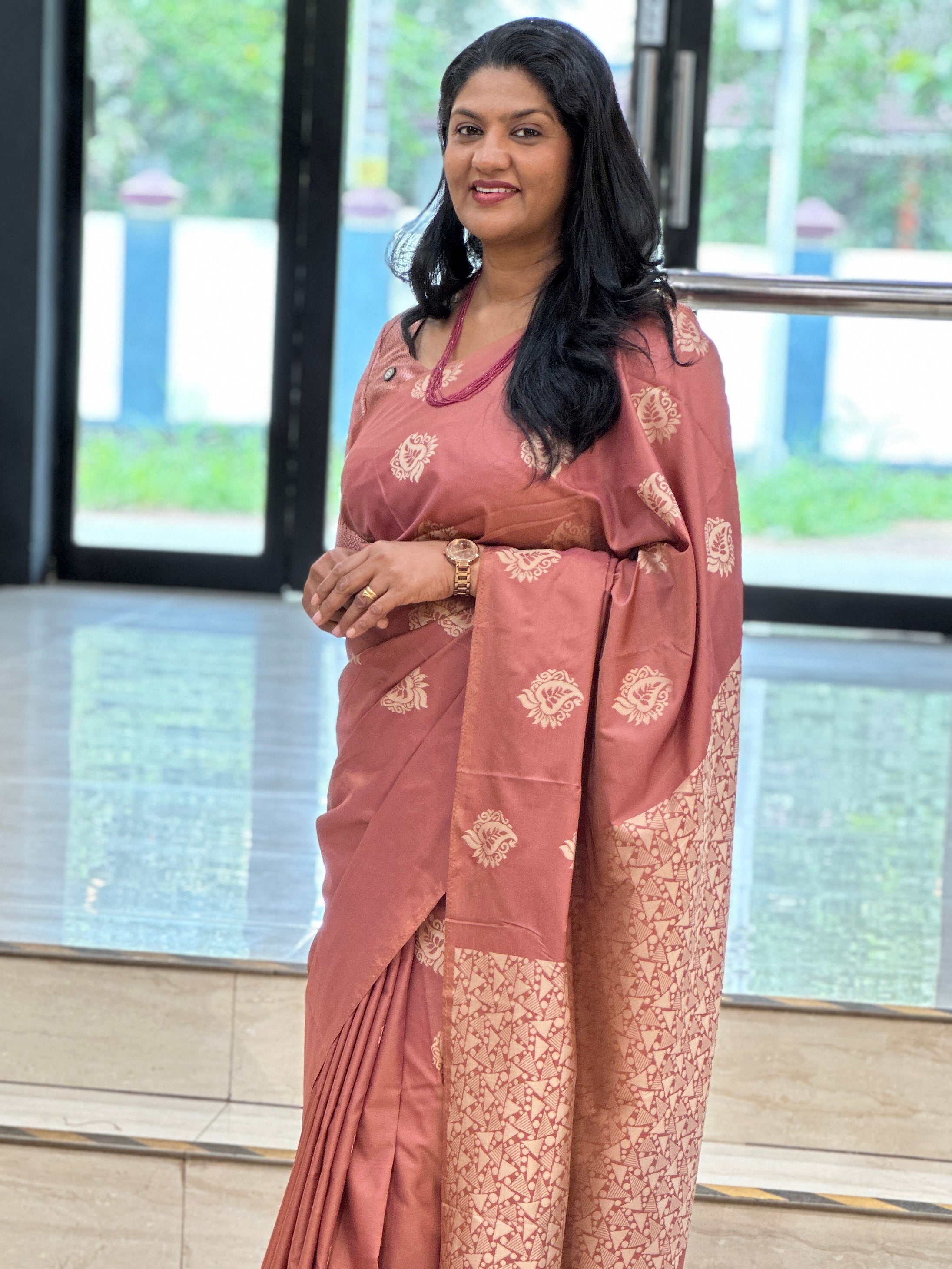 Thread Woven Pattern Semi Soft Silk Saree | RAT105