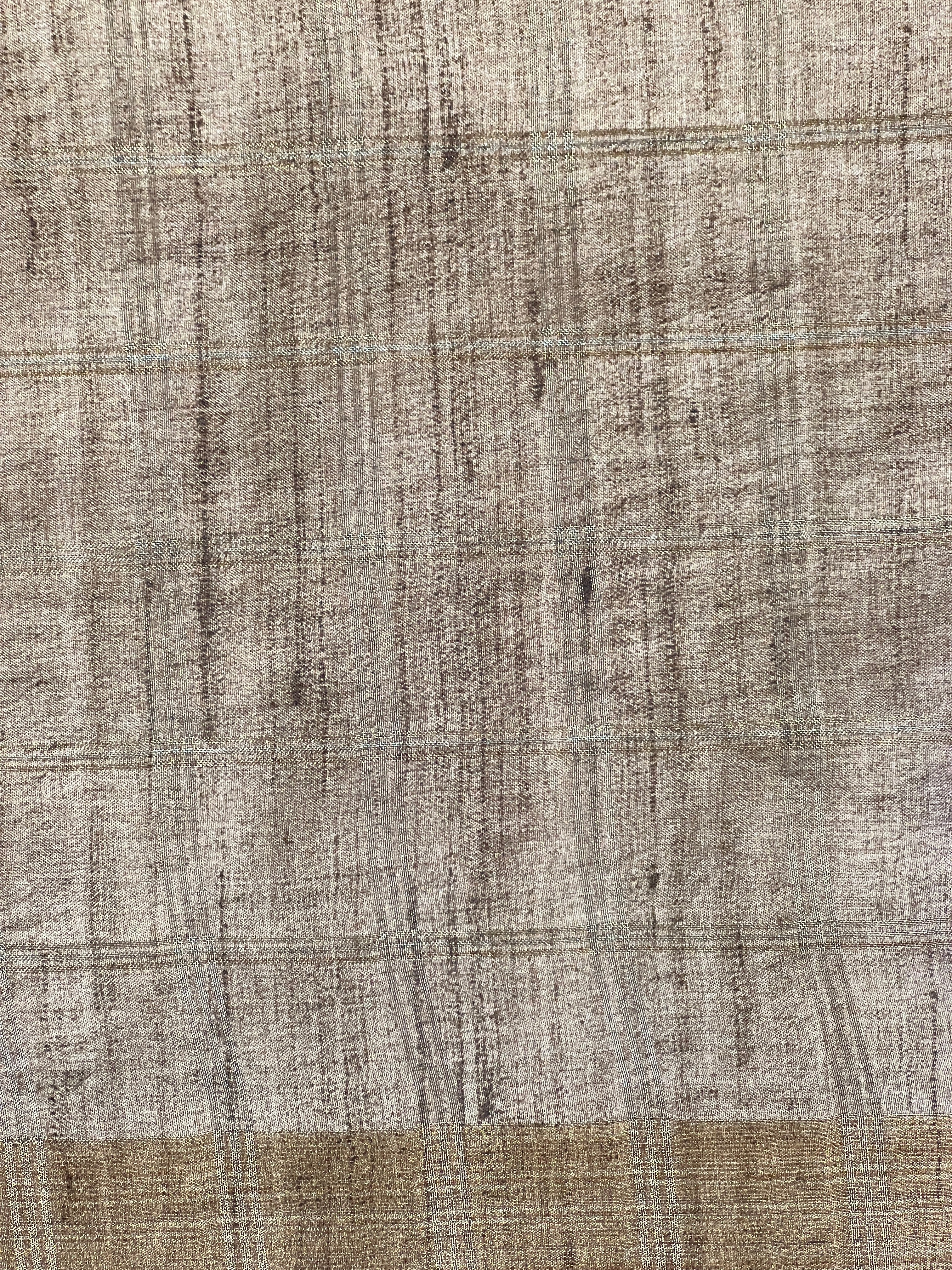 Temple Border Detailed Tussar Finish Saree | SSN404