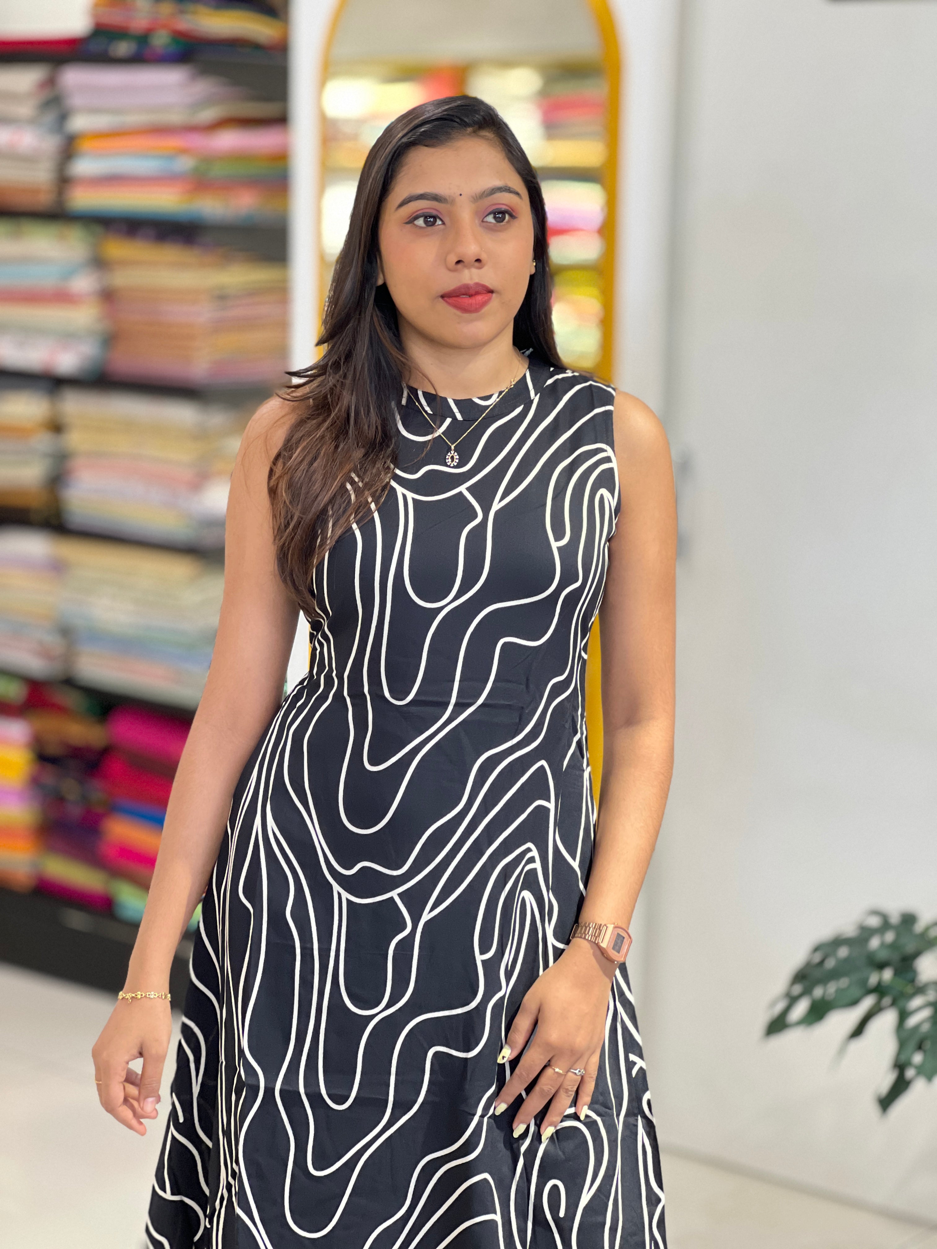 Geometric Printed Rayon Kurta Set | PGI330