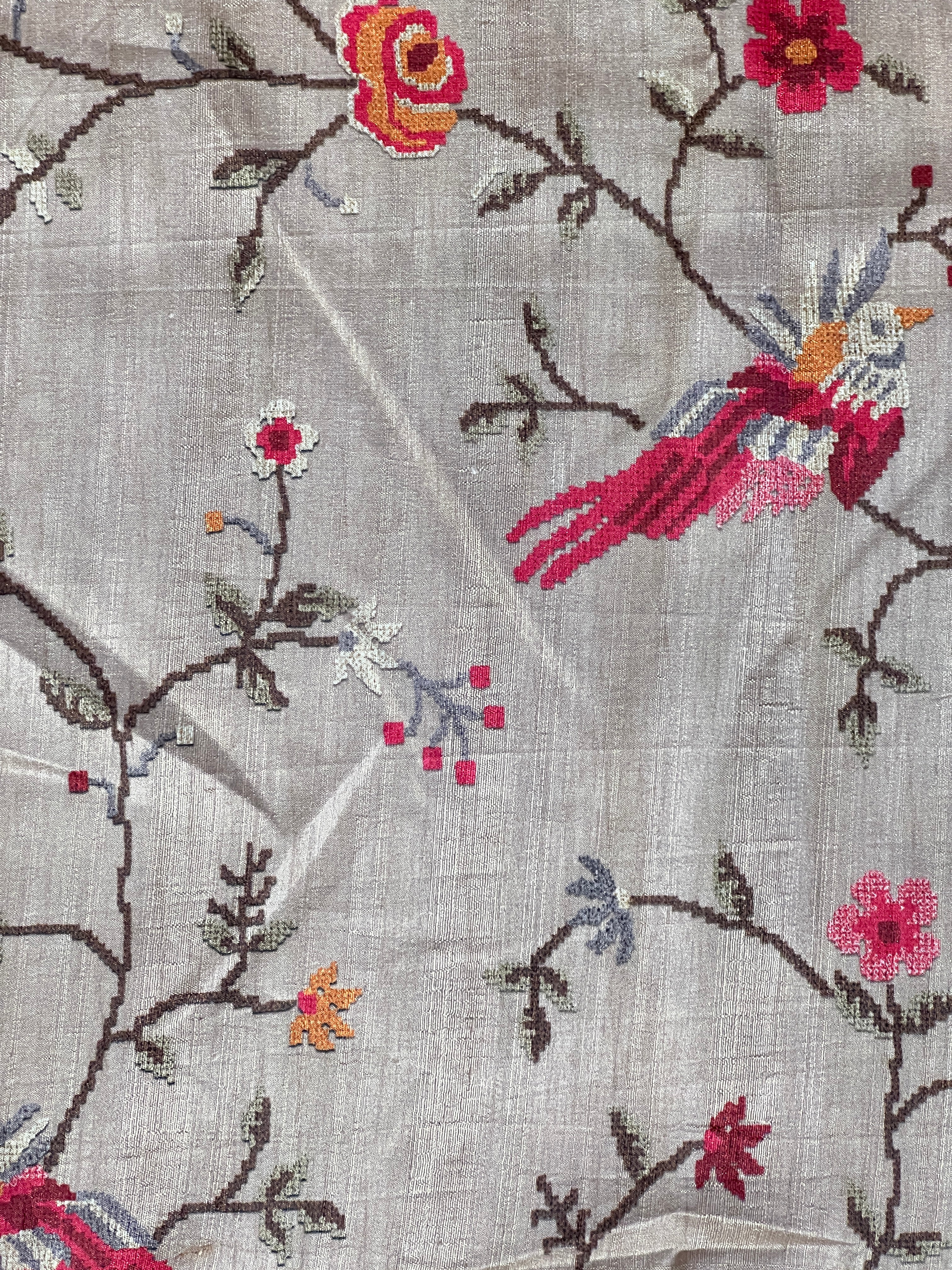 Digital Printed Tussar Finish Saree | SSN378