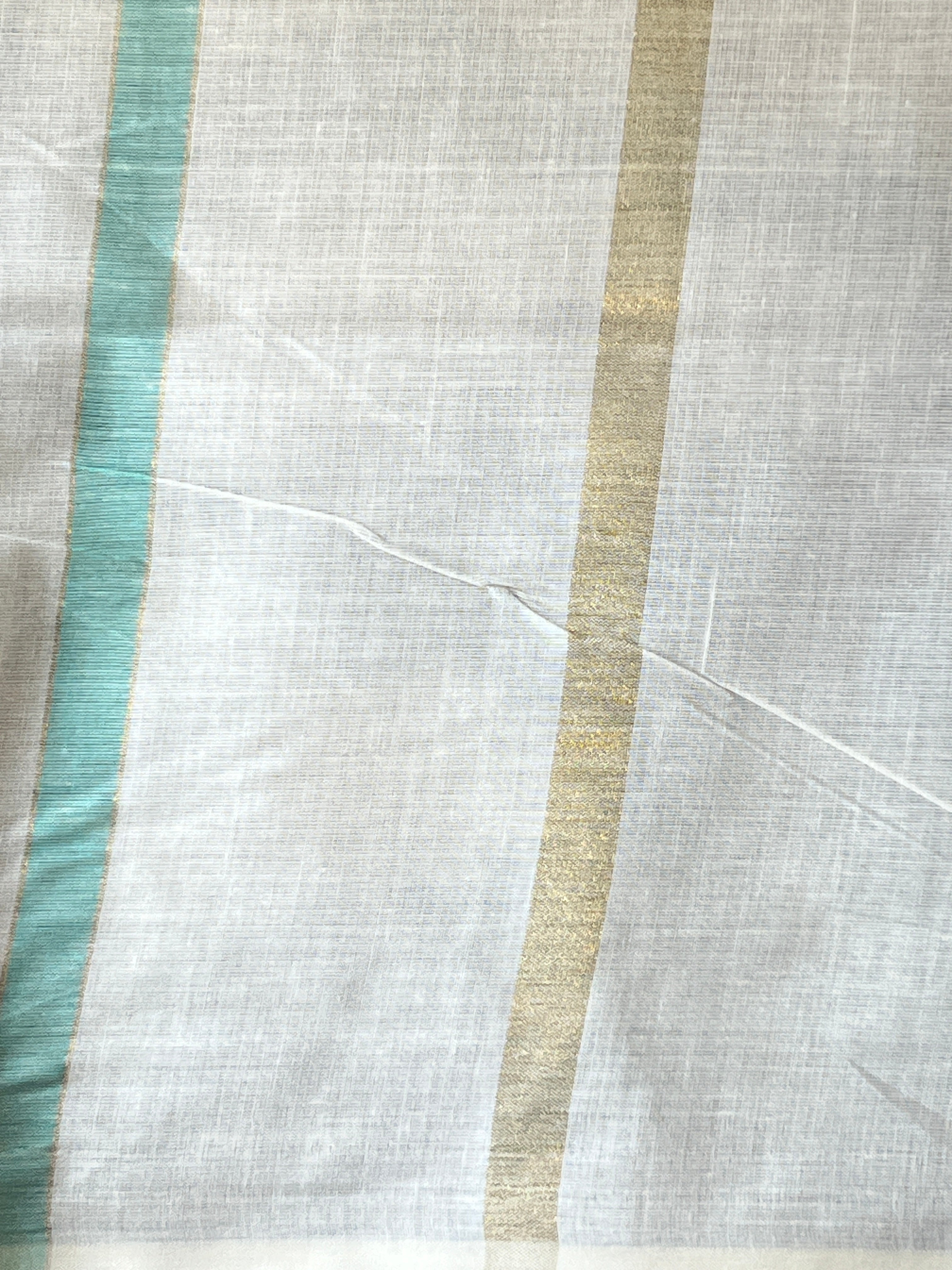 Vertical Line Pattern Kerala Cotton Saree |  RLF115