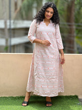 Stripe Weaved Cotton Kurta | GHB122