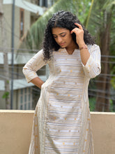 Stripe Weaved Cotton Kurta | GHB122