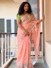 Floral Embroidered Kota Saree | GMS103