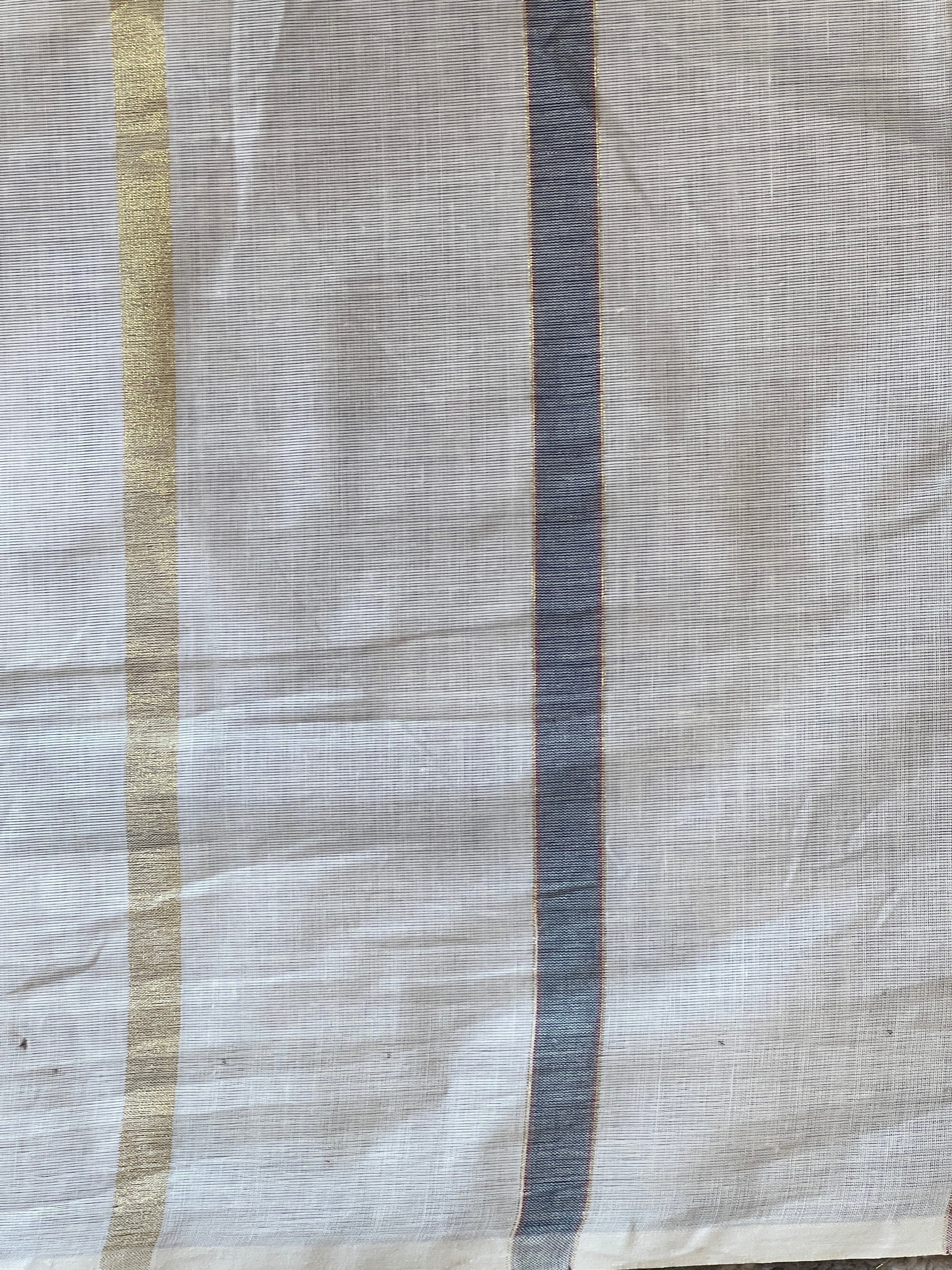 Vertical Line Pattern Kerala Cotton Saree | RLF119