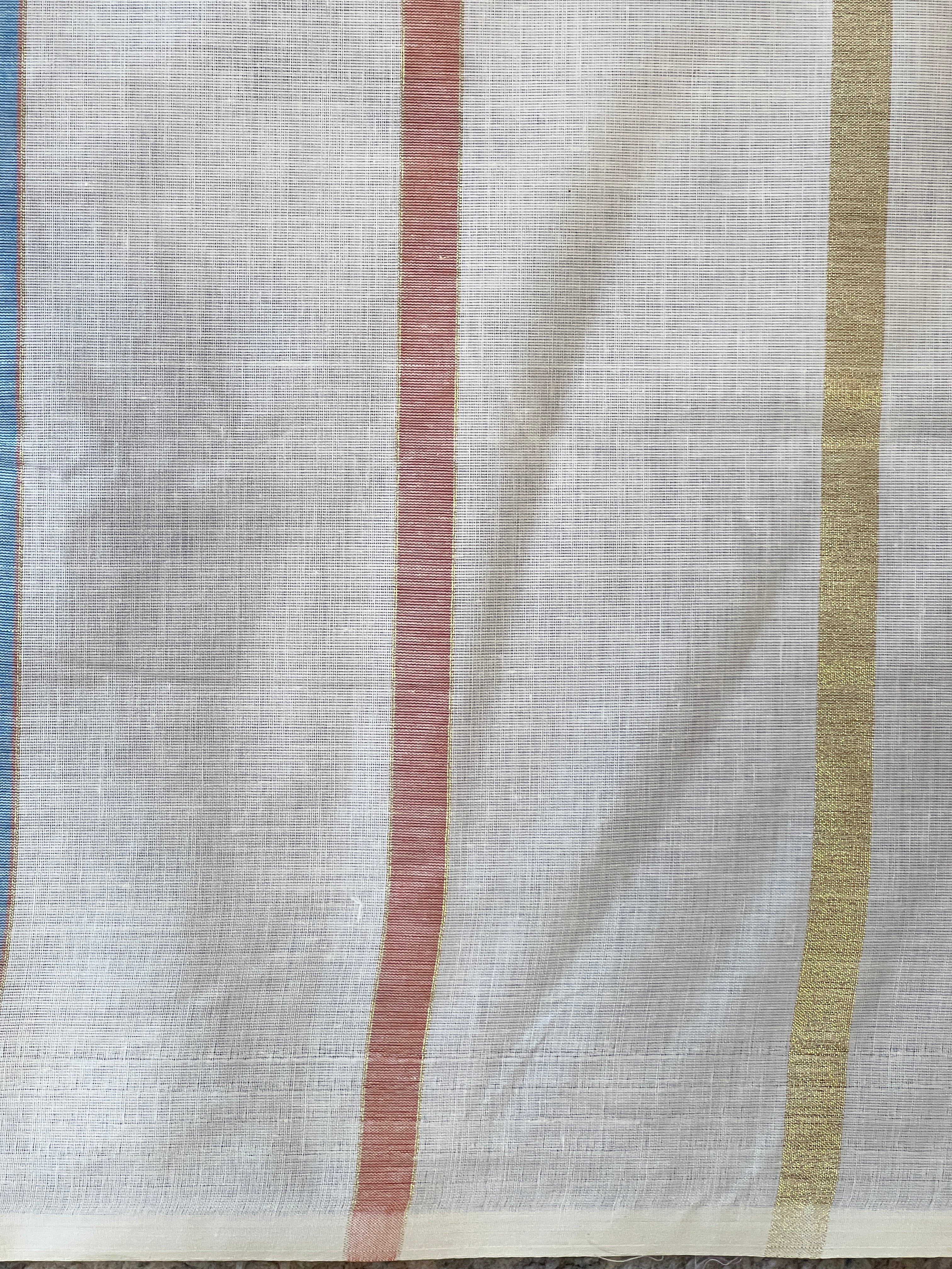 Vertical Line Pattern Kerala Cotton Saree | RLF120