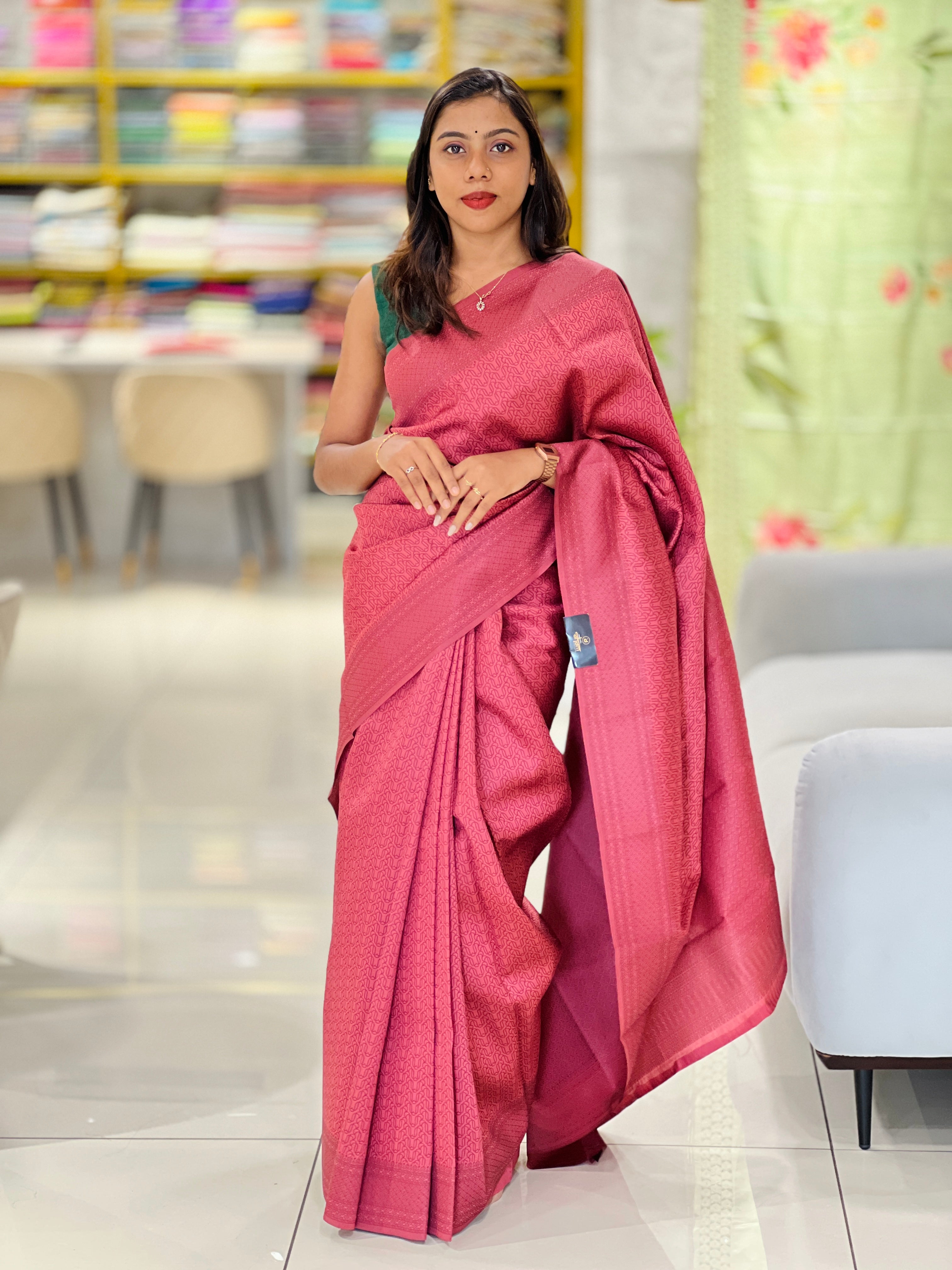 Zari Weaved Semi Silk Saree | KAC230