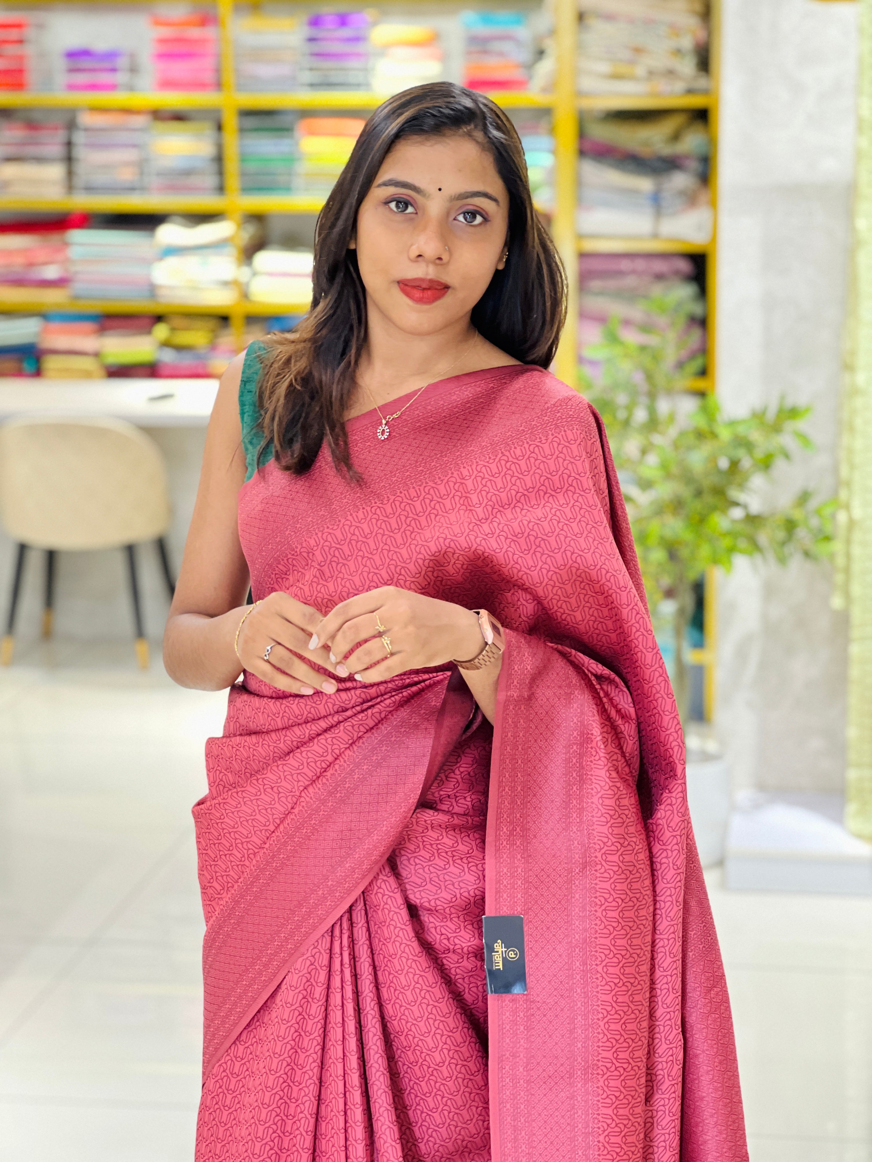 Zari Weaved Semi Silk Saree | KAC230