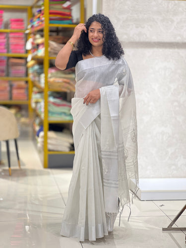 Hand Embroidery Tissue Kota Saree | SVF145