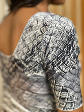 Printed Stretchable Velvet Stitched Blouse | ALA113