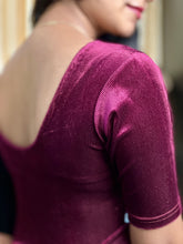 Lurex Zari Detailed Velvet Stitched Blouse | ALA107