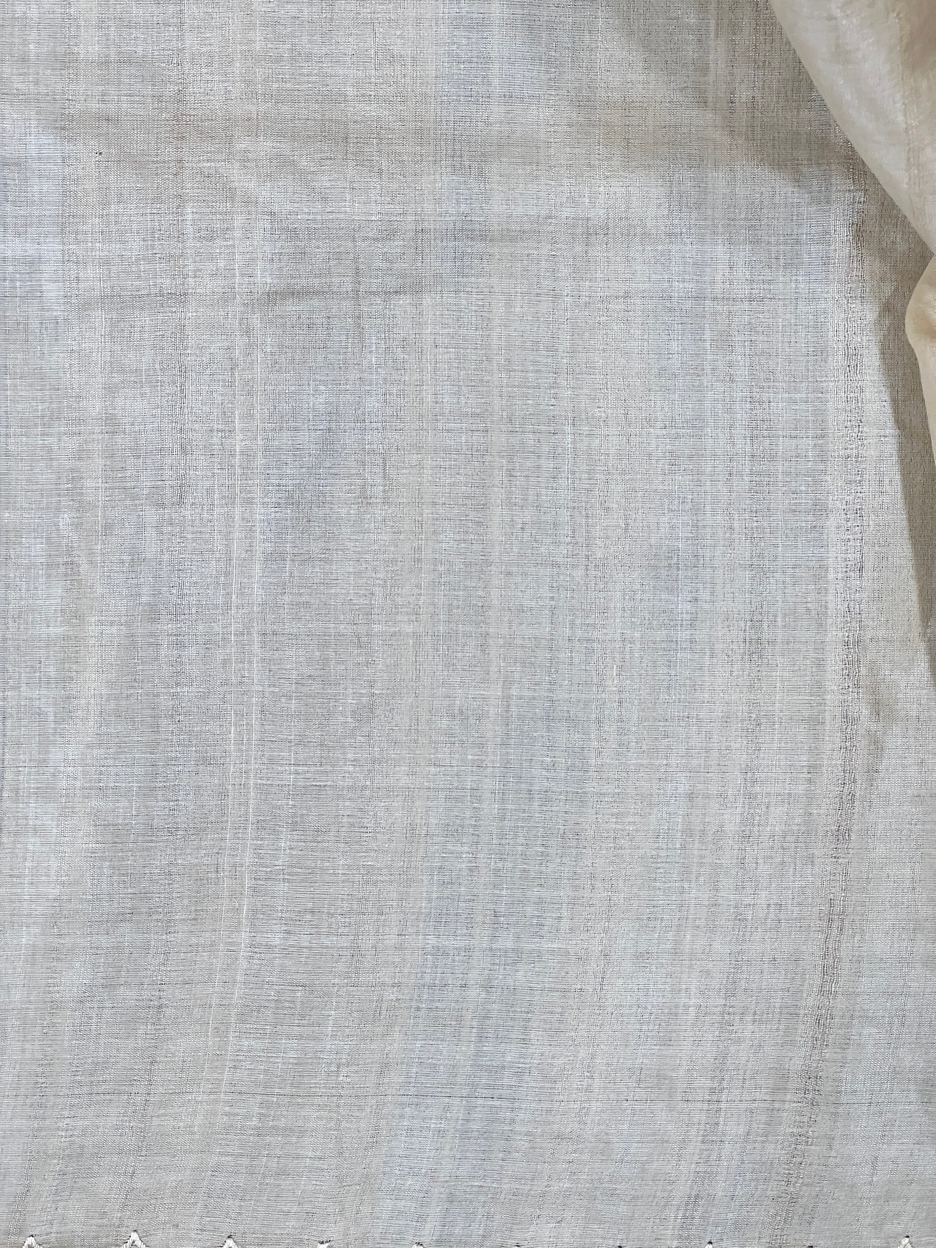 Floral Applique Detailing Tussar Saree |GA180