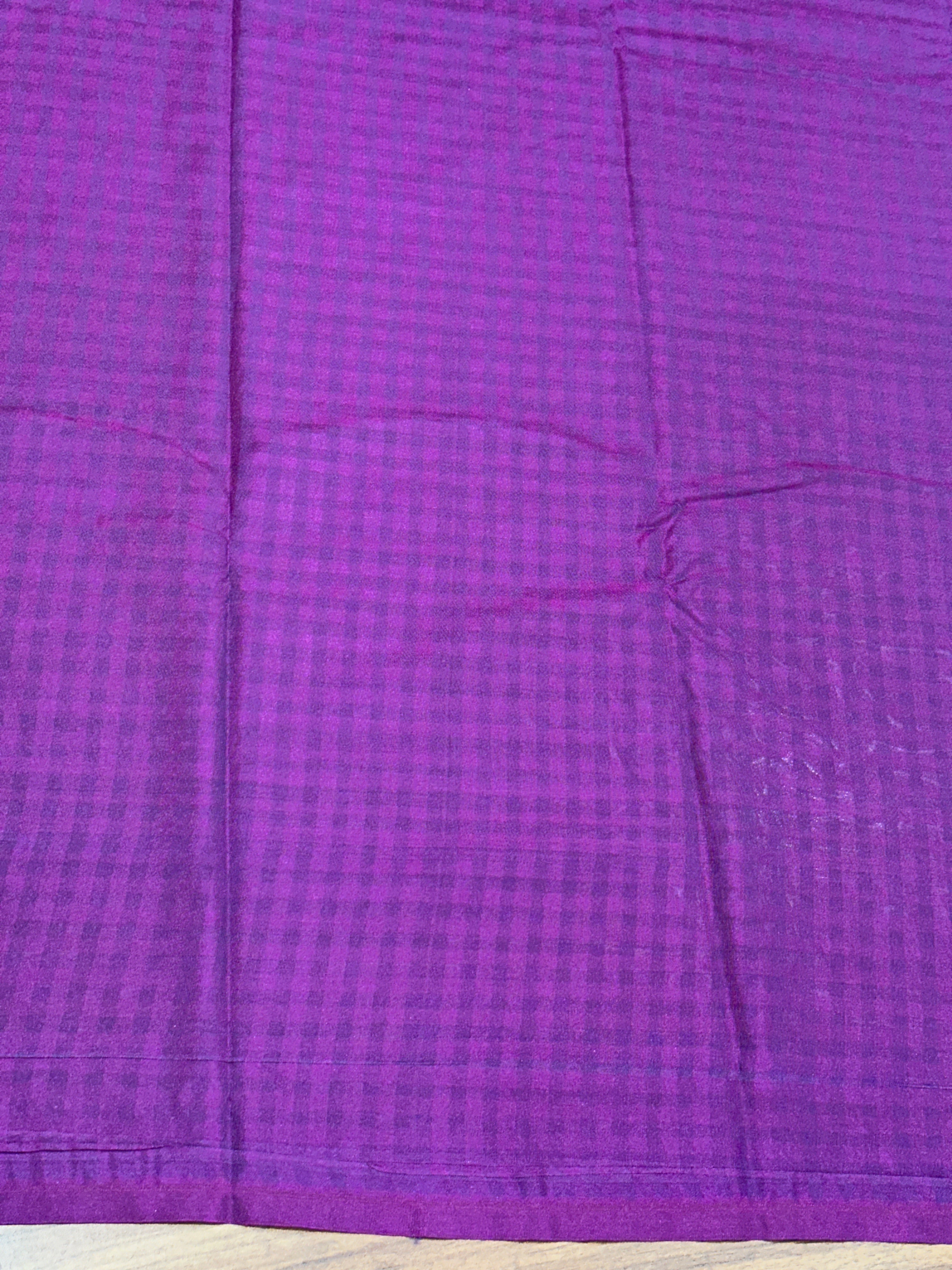 Check Woven Pattern Semi Soft Silk Saree | SEN138