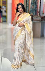 Zari Butta Weaved Semi Silk Saree | HT193