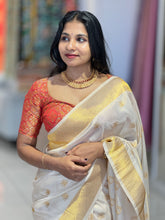 Zari Butta Weaved Semi Silk Saree | HT193