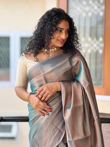 Zari Weaved Semi Silk Saree | TR123