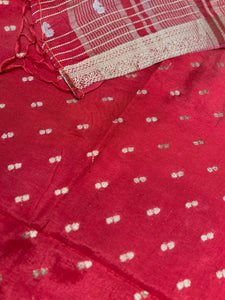 Vertical Pattern Chanderi Finish Saree | NN163