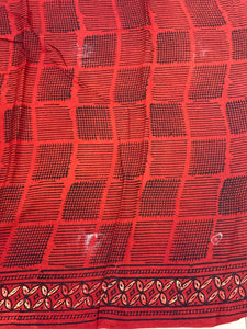 Block Printed Modal Saree | PF1063