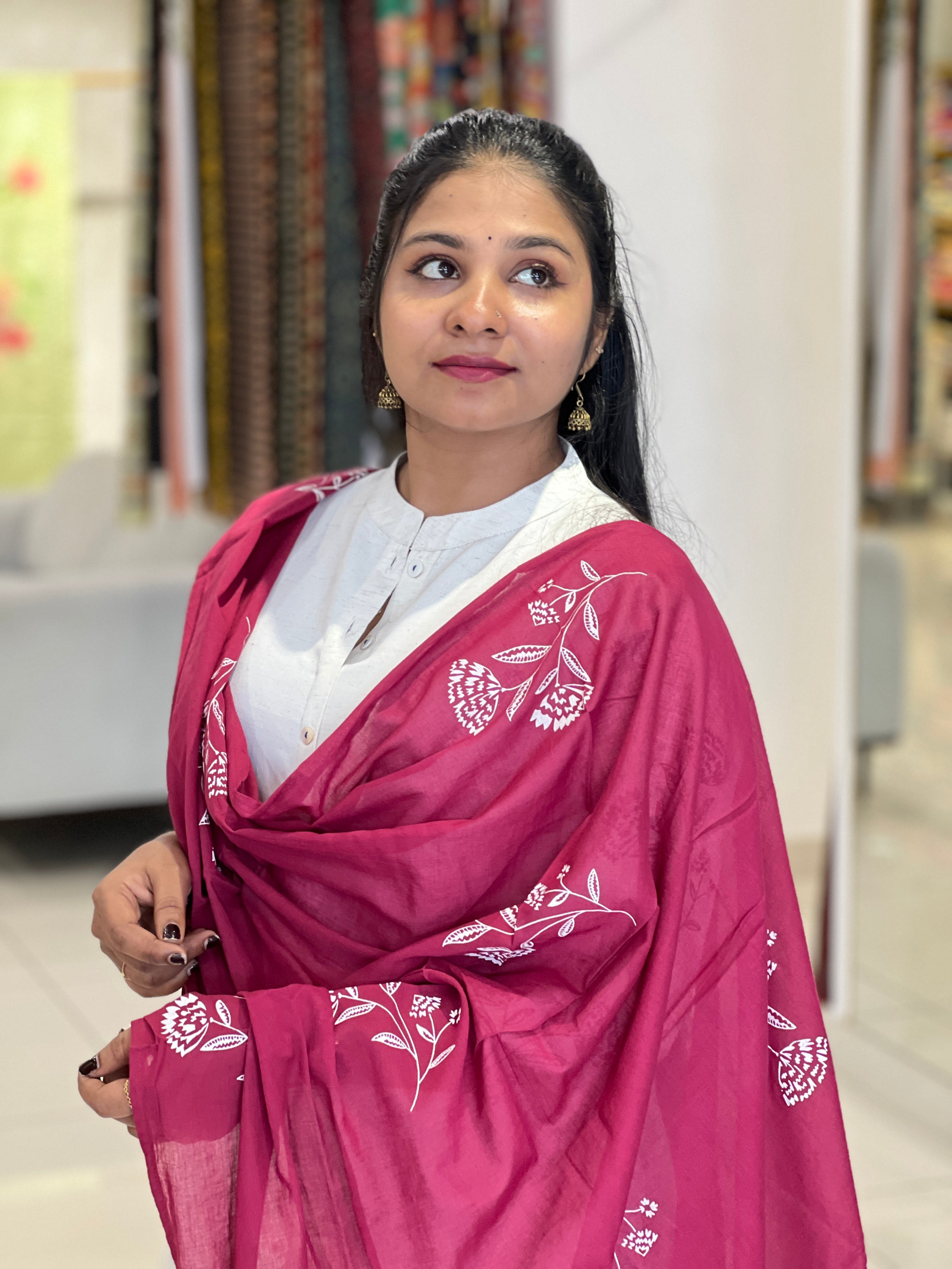 Floral Printed Cotton Kurta Set | PGI215