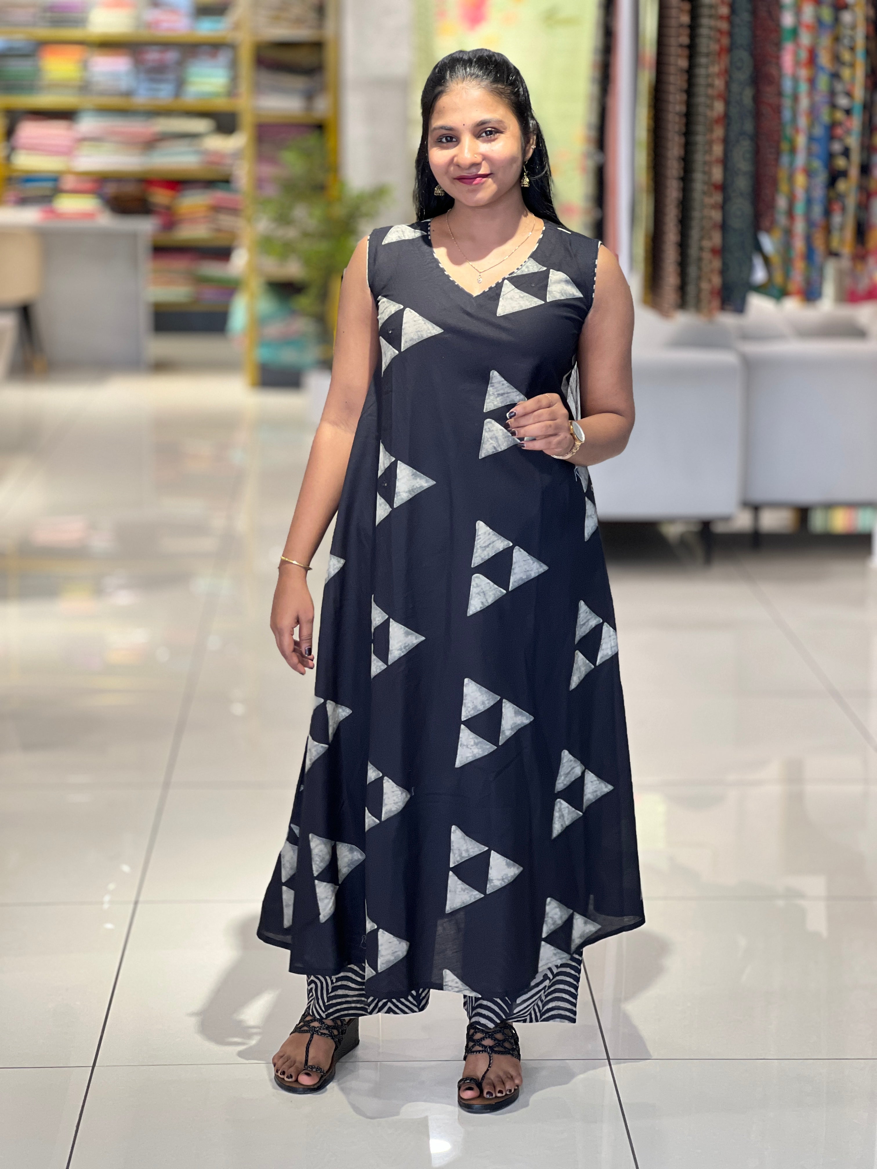 Printed Cotton Kurta Top & Bottom | IB108